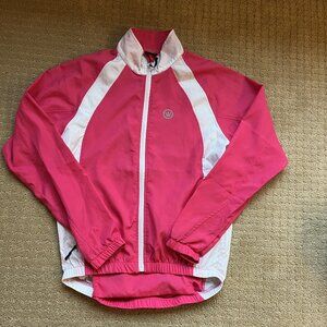 Canari Cycling Packable Pink Windbreaker Jacket Women's Small